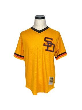 Mitchell & Ness Tony Gwynn San Diego Padres XL Gold Mesh Jersey Number 19